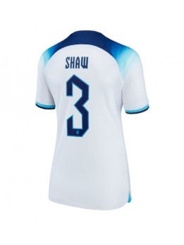 Ženski Nogometna dresi replika Anglija Luke Shaw #3 Domači SP 2022 Kratek rokav